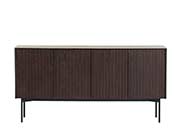 Modern Smoked Oak Extendable Dining Table VG Lakota