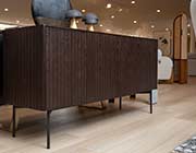 Modern Smoked Oak Extendable Dining Table VG Lakota