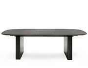 Modern Smoked Oak Extendable Dining Table VG Lakota
