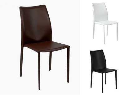 Dalia Leather Stacking Chair