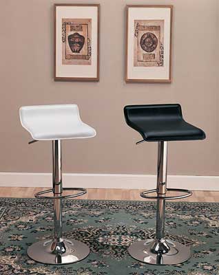 Black Barstool Adjustable Height Seating