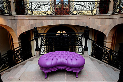 Purple Ottoman Provincial Glamour 645