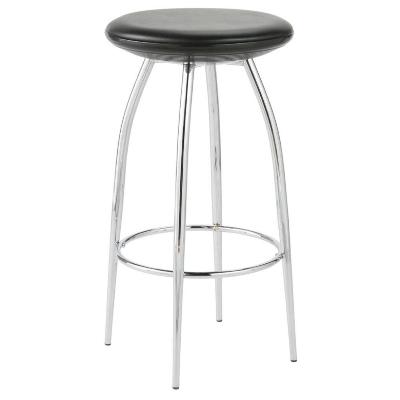 Bernie Counter Stool-Black-Chrome