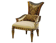 BT 059 Baroque Accent Chair in Walnut Finish