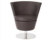 Modern Lounge Chair EStyle 807 in Brown