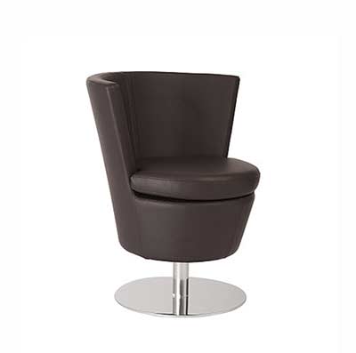 Modern Lounge Chair EStyle 807 in Brown