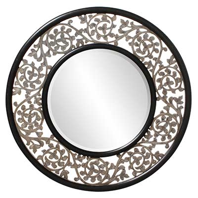 Round Ornate Designer Mirror HRE 095