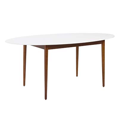 Dining Matte white top Table EStyle 190