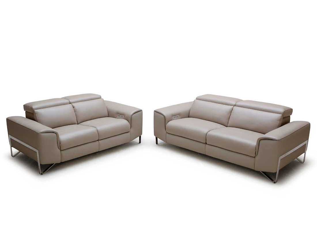 modern leather reclining sofa set