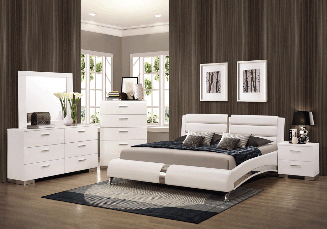 modern bedroom furniture and living room