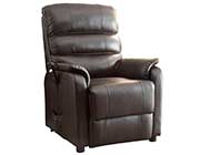 Dark Brown Power Lift Recliner HE545