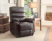 Dark Brown Power Lift Recliner HE545