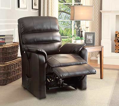 Dark Brown Power Lift Recliner HE545