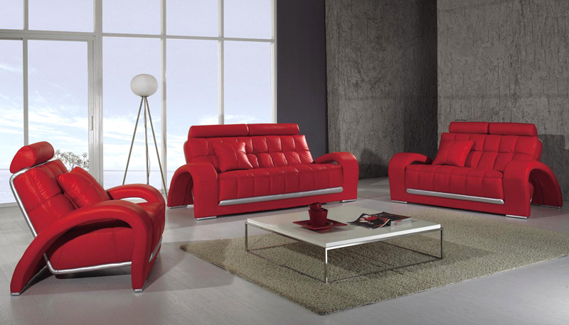 Red | Leather Sofas
