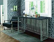 Modern console table with Charcoal Top AR Cloud