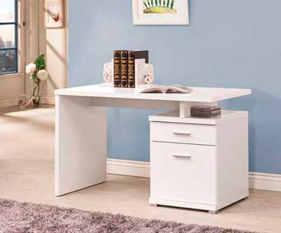 White Modern Desk CO 110