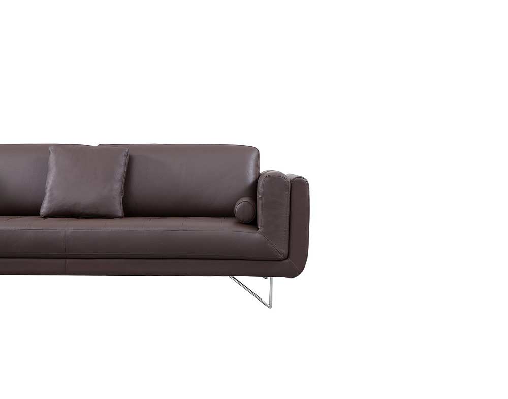 espresso leather sectional sofa