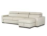 Leather Sectional Sofa with Sleeper VG360