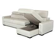 Leather Sectional Sofa with Sleeper VG360