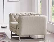 Sand Fabric Tufted Sofa DS 073