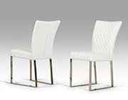 White Eco Leather Chair VG838