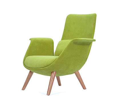 Green Fabric Accent Chair NP 002