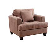 Light Mocha Fabric Sofa set CO 171