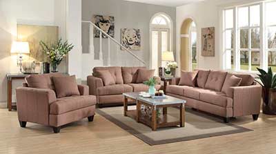 Light Mocha Fabric Sofa set CO 171