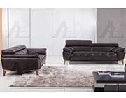 Tan Italian leather sofa AEK 076