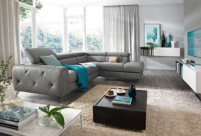 Leather Sofa bed EF Camila