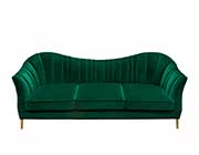 Emerald Green Velvet Sofa DS Athene