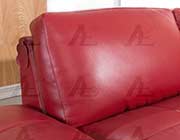 Red Leather Sectional Sofa AE 025