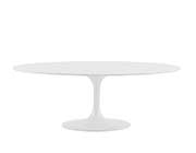 Astrid White GLoss Dining table by Eurostyle