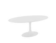 Astrid White GLoss Dining table by Eurostyle