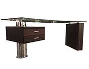 Modern Office Desk in Walnut Wood KI 88