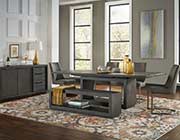 modern dining table grey weathered finish san francisco MS651