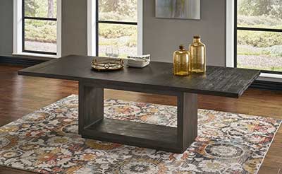 modern dining table grey weathered finish san francisco MS651