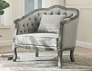 Classic Fabric Sofa in Gray AC Samuel