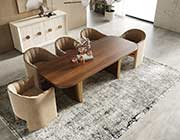 Walnut Veneer Dining Table VG Margerie