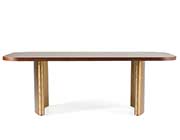 Walnut Veneer Dining Table VG Margerie