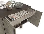 Gray Volcano Eucalyptus Oak Table VG Mason