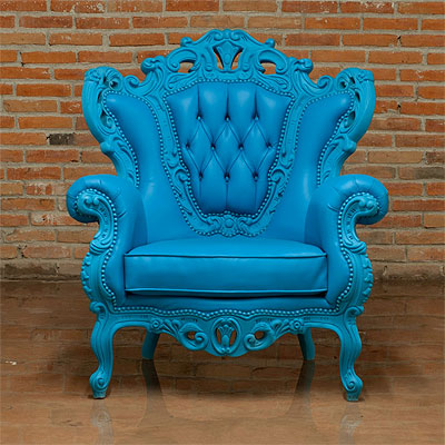 Blue Armchair Glamour 609