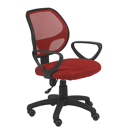 Percy Red Swivel Office Chair