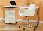 Santos White Office Chair