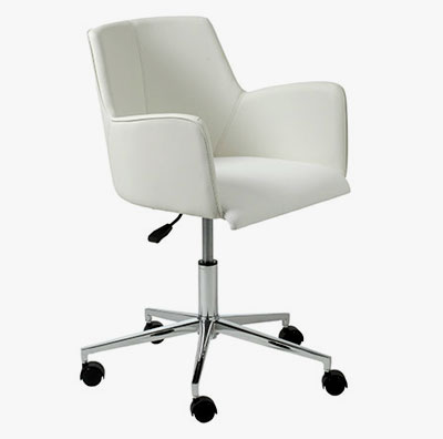 Santos White Office Chair