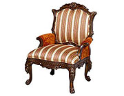 BT 065 Accent Arm Chair in Mahogany Finish