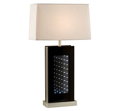 Black glass Table Lamp NL139