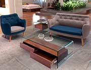 Modern Walnut Coffee Table Z068