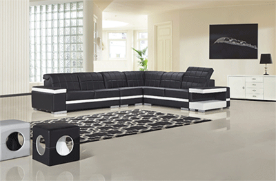 Modern Leather Sectional AA89