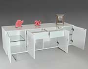 Glossy White Dining Table VG108